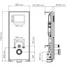 Система инсталляции для унитазов WASSERKRAFT ABENS 20TLT.010.ME.WH.WH01