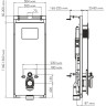 Система инсталляции для унитазов WASSERKRAFT SALM 27TLT.010.ME.WH.BN04